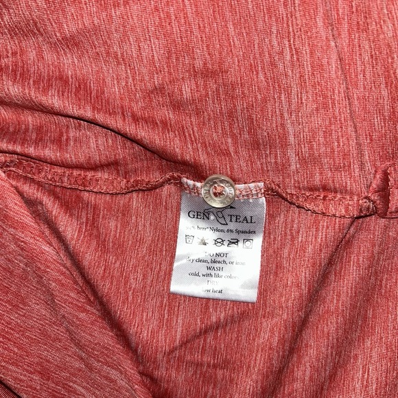 Gentle Herd Heathered Red Short Sleeve Polo Shirt Men's Performance‎ Golf Casual - Picture 5 of 5